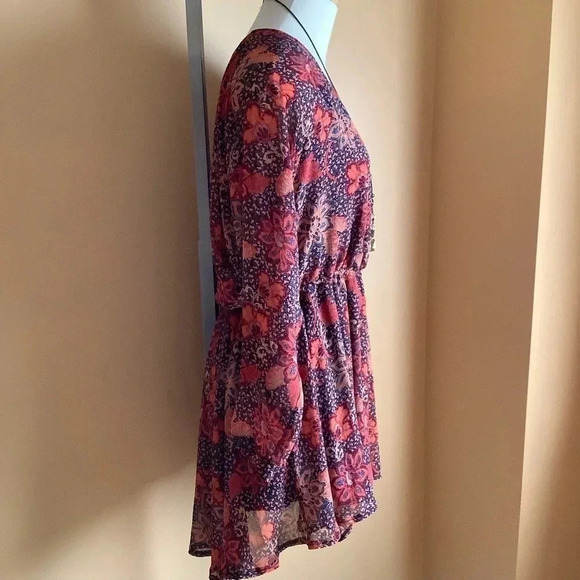 FREE PEOPLE Oversized Floral Mini Dress - Picture 3 of 16